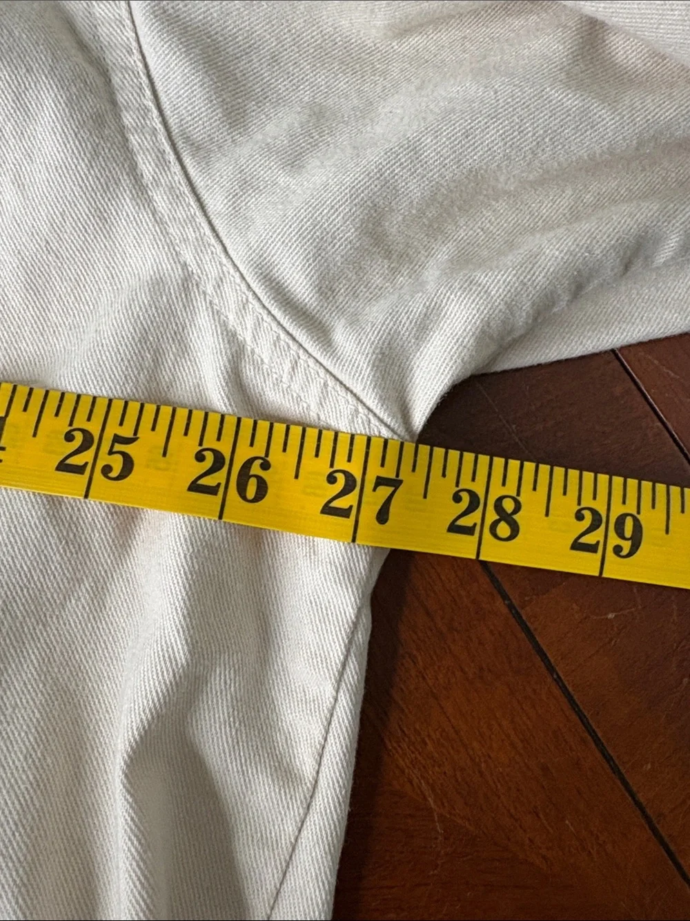 VTG Levi's Men's Light Cream Button-Front Shirt Jacket - Large - Picture 9 of 11